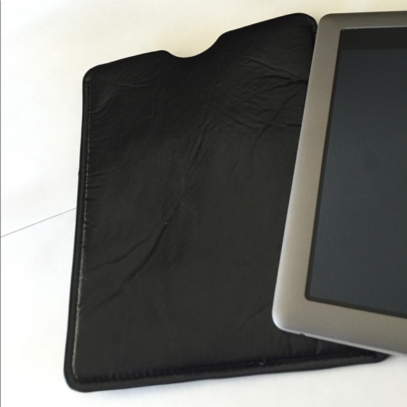Universal Black Leather Case for Tablets/New - Picture 2 of 4