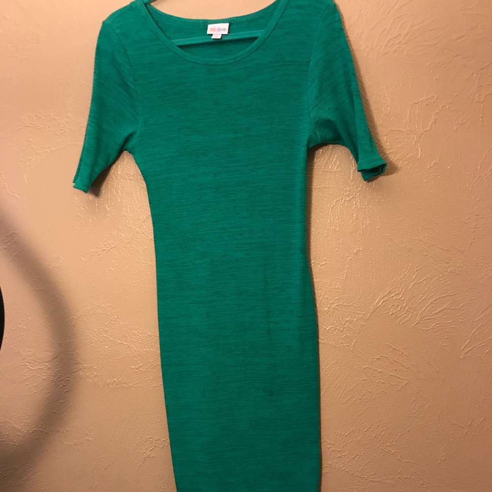 🔥SALE 🔥Heathered Green Black  Lularoe Julia XL⭐️