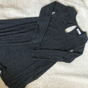 Hollister gray long sleeved dress