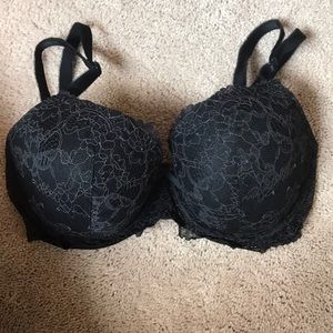 Black lace Victoria's Secret bra
