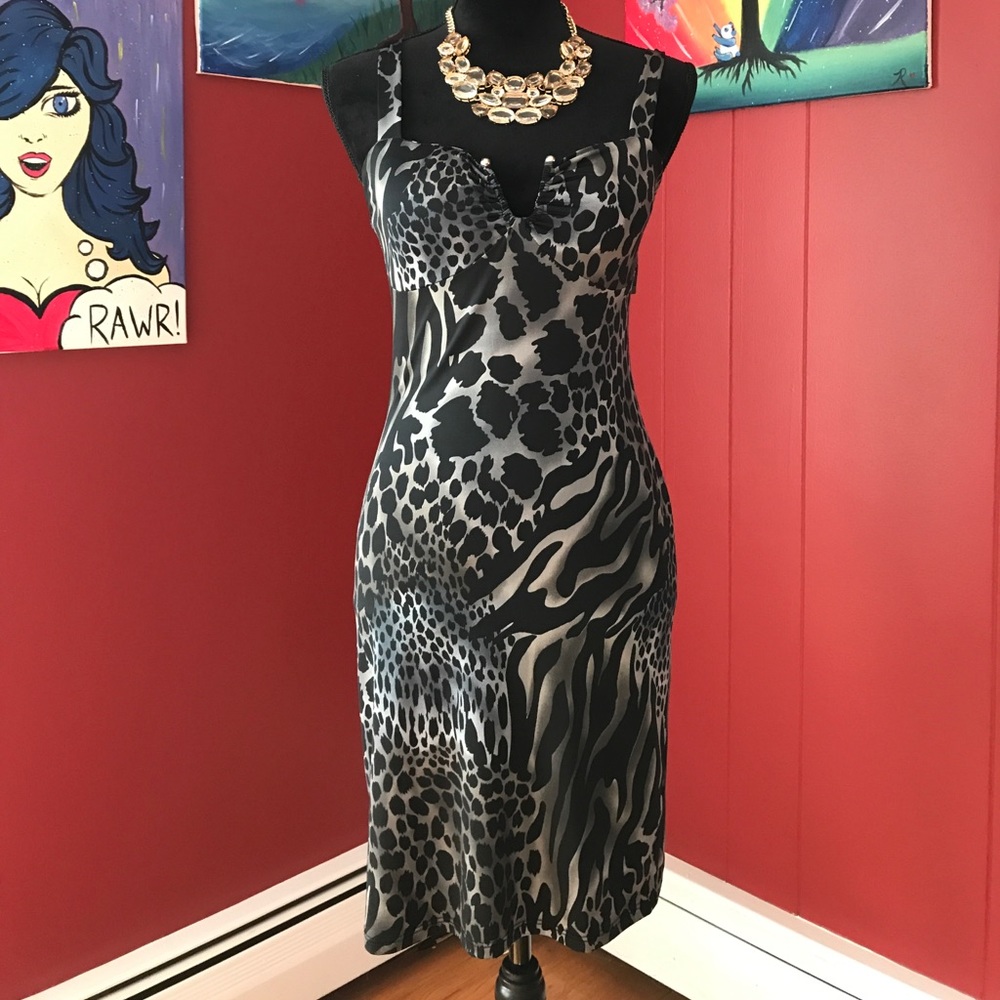 Animal Print Dress in sz Large