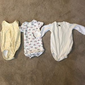 3 Carter brand onesies size 18M