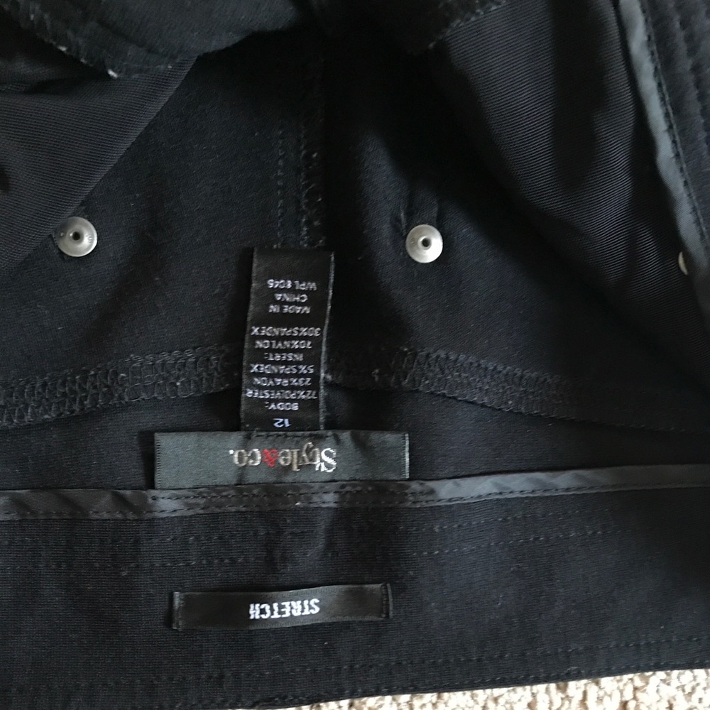 Style & Co. Size 12 black dress pants.