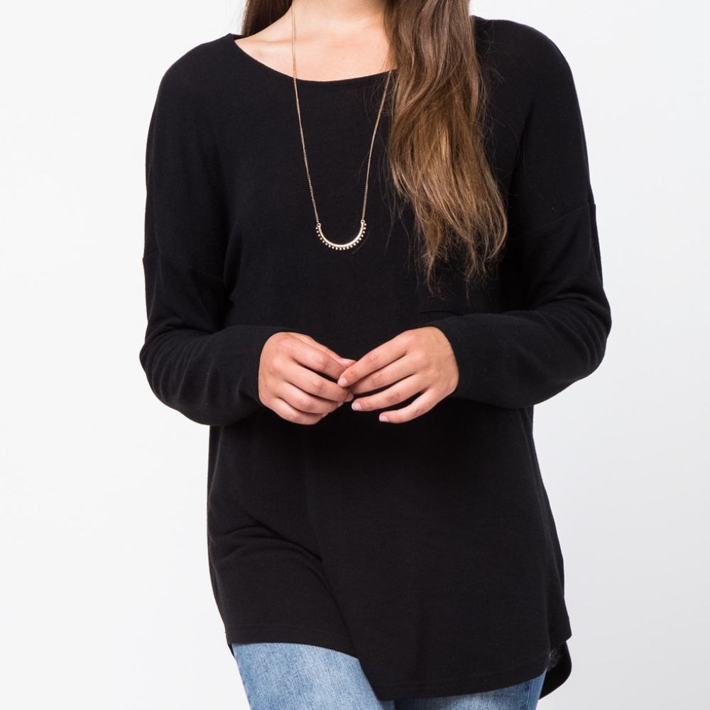 CRISS CROSS BACK TUNIC L/S