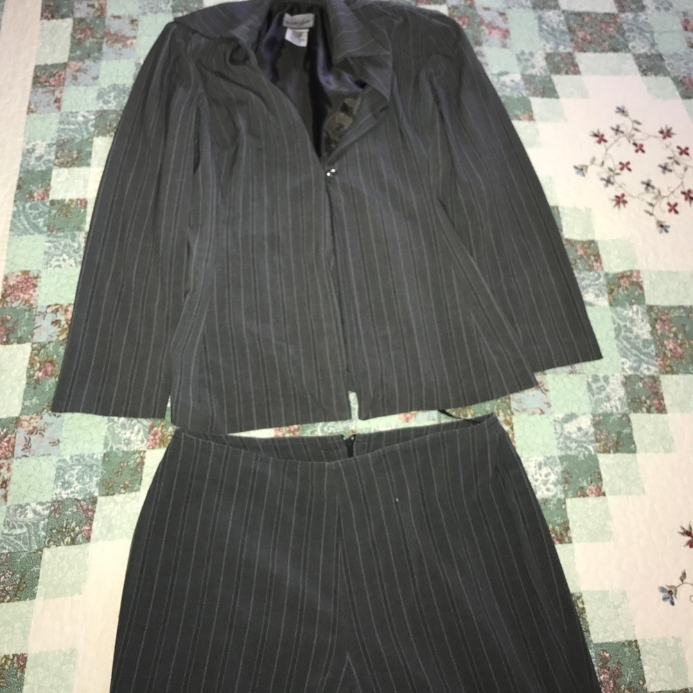 Dark Gray Pant Suit