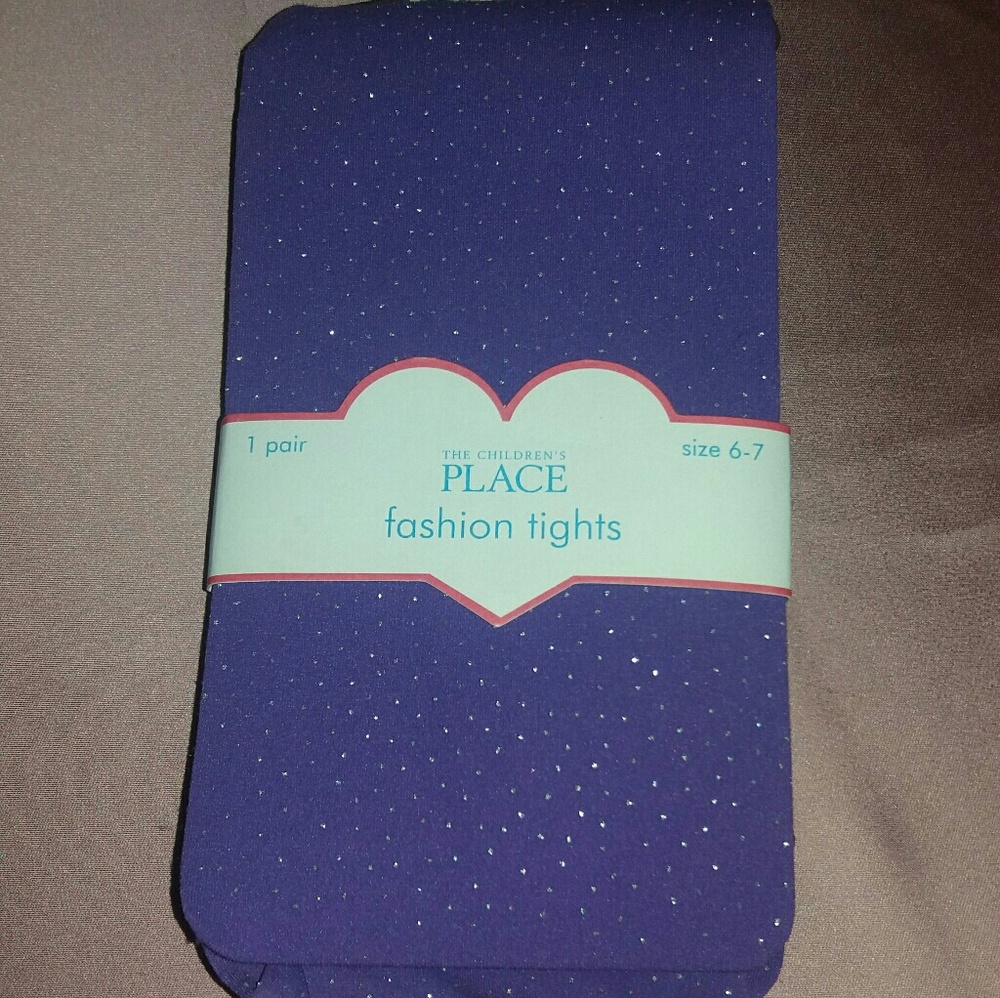 Purple glitter tights