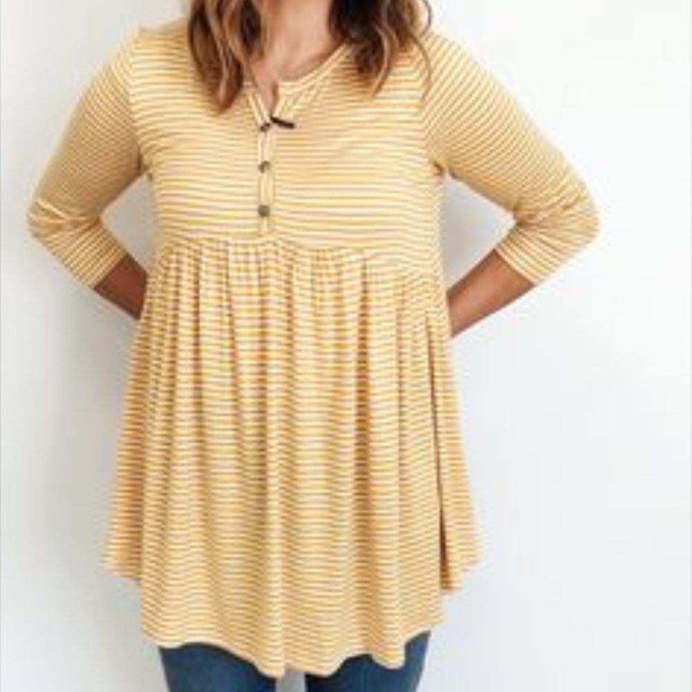 Stripe Babydoll Top