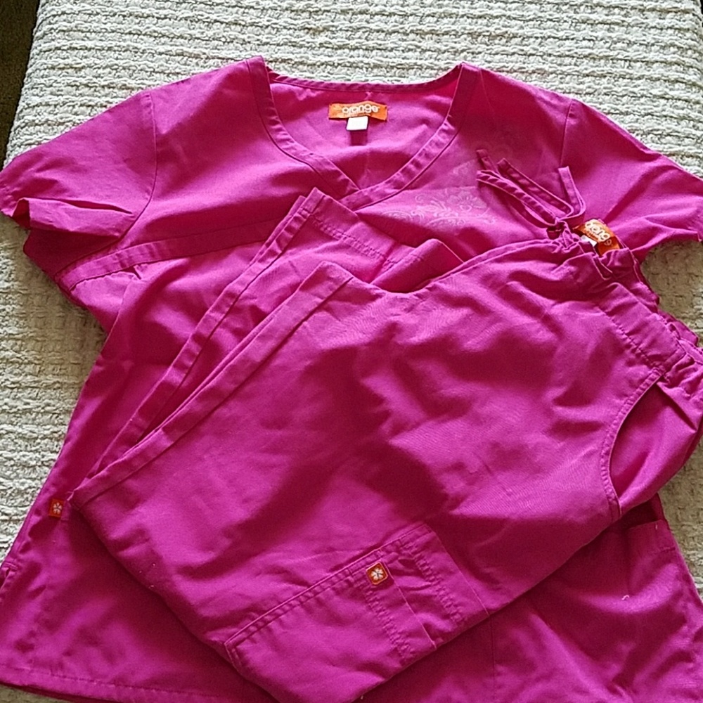 Orange standard scrubs