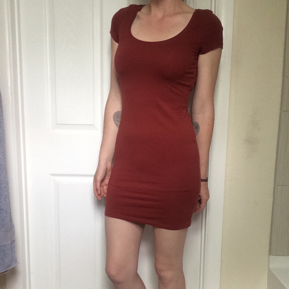 Dark Red H&M Dress