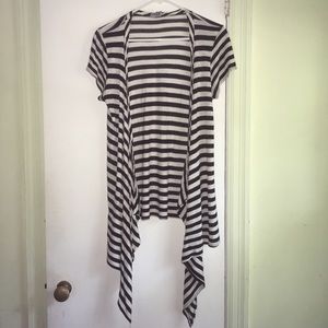 A black and white cardigan