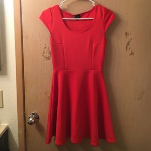 Simple red dress