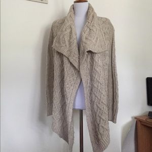 LOFT Cable-knit open front Sweater/cardigan