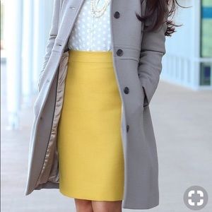 Sunshine Yellow J. Crew The Pencil Skirt