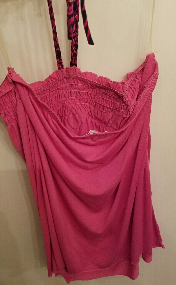 Pink Abstract Halter Top - Picture 4 of 4