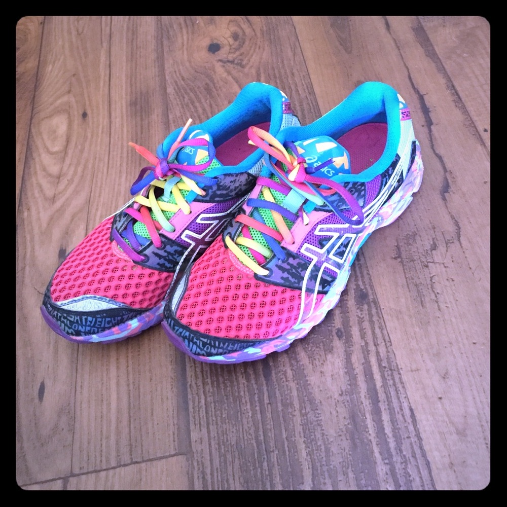 Asics running shoes.