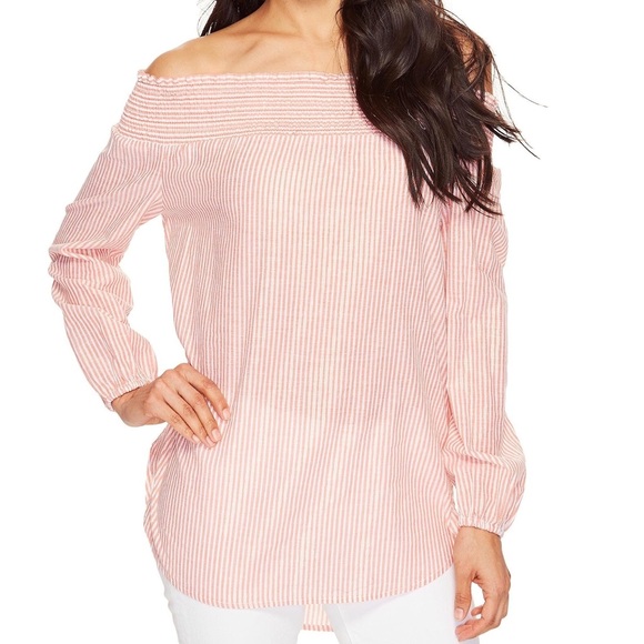 Michael Kors Tops - Michael Kors Off Shoulder Striped Top