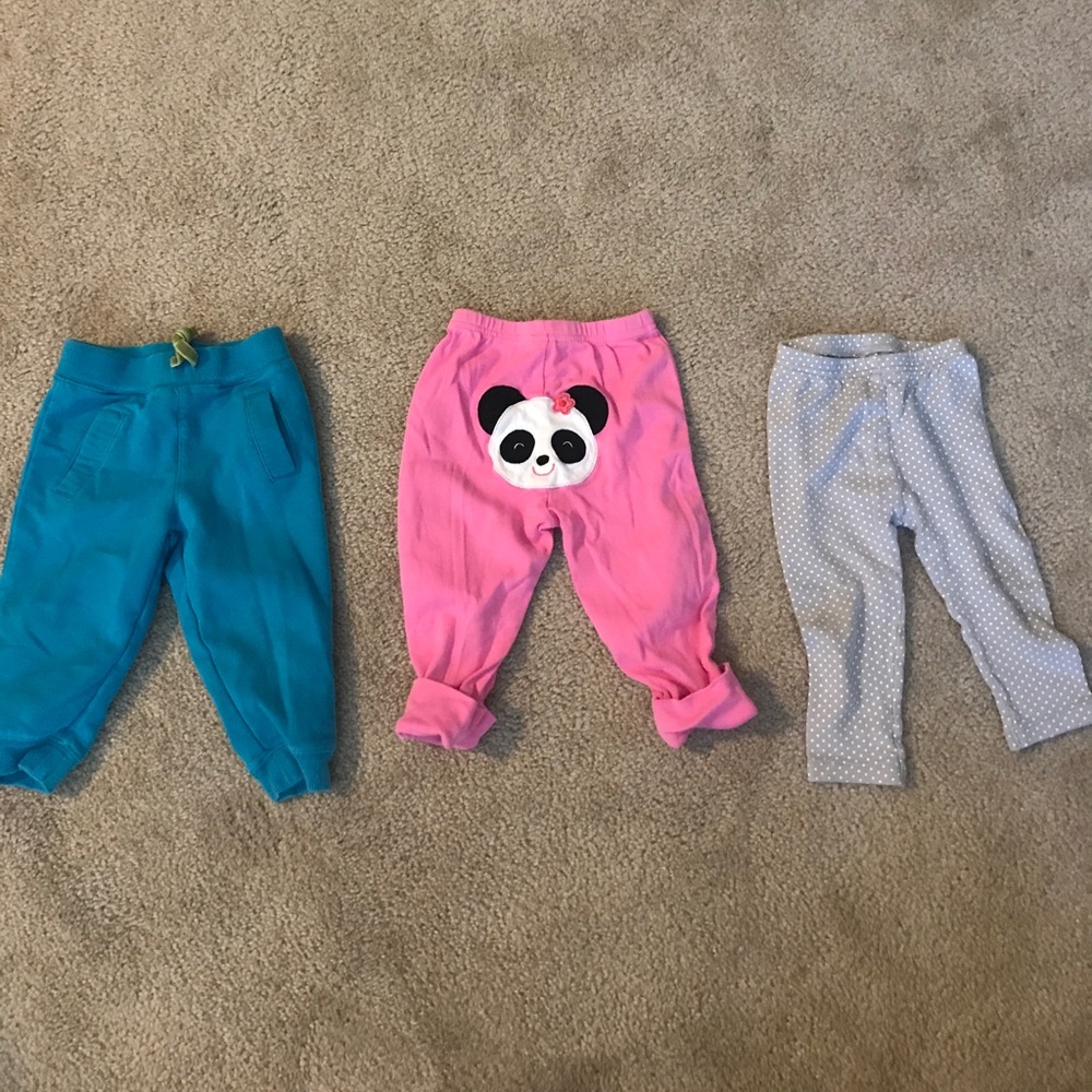 Set of 3 carters 12M bottoms