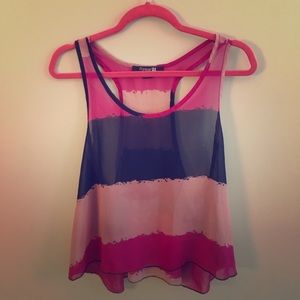 Colorful Chiffon Tank