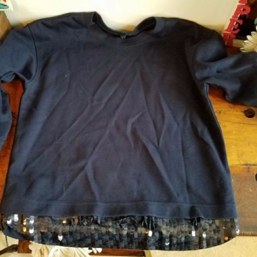 Embellished cropped sweatshirt
