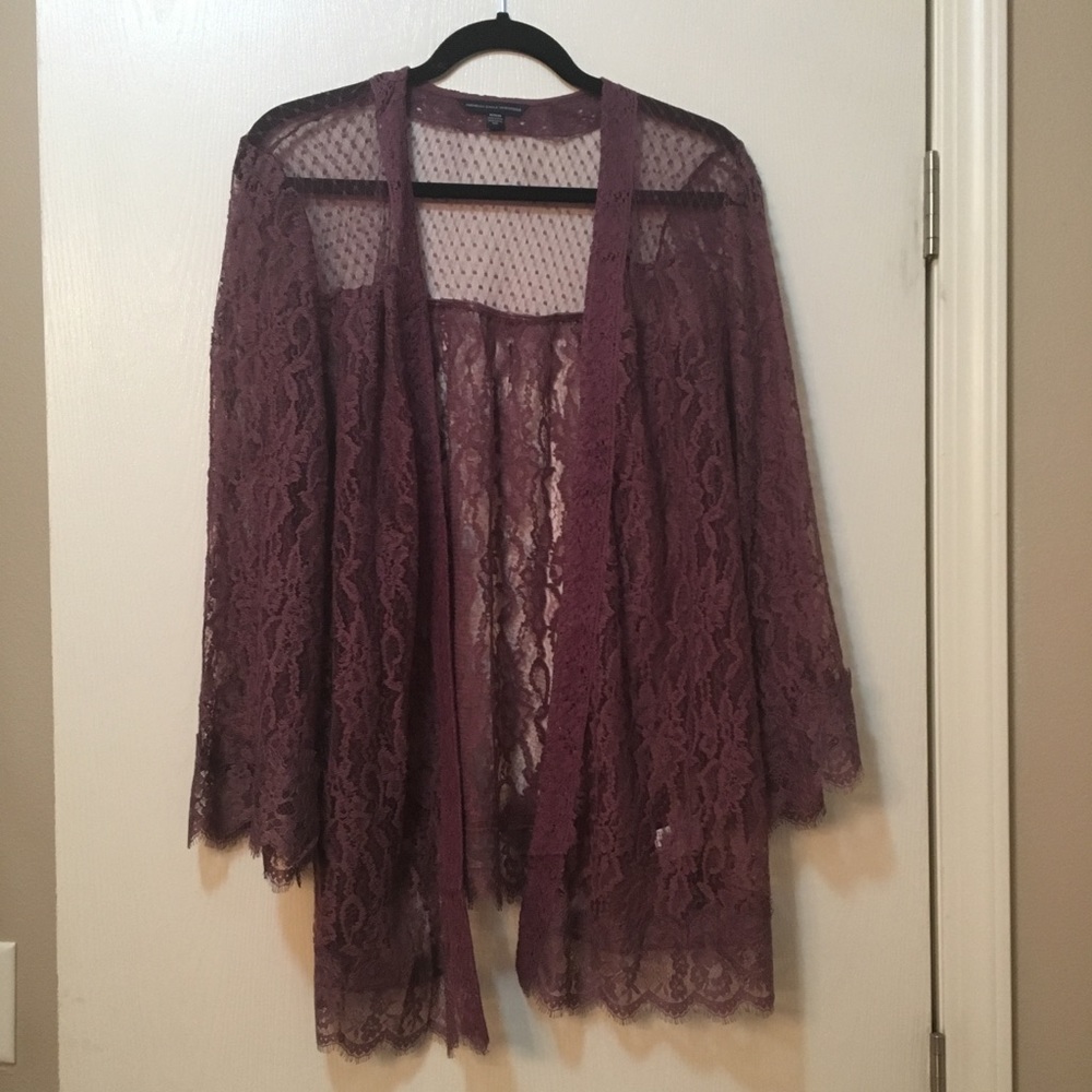 American 🦅 Eagle Purple lace kimono