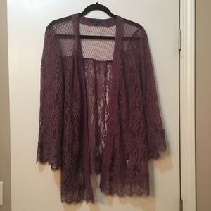 American 🦅 Eagle Purple lace kimono