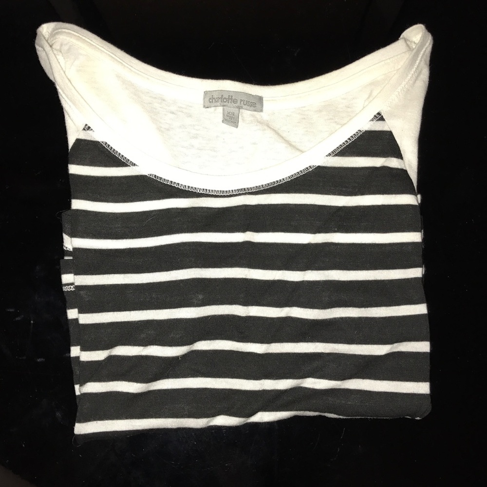Striped crop top from Charlotte Russe