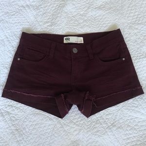 RSQ maroon shorts