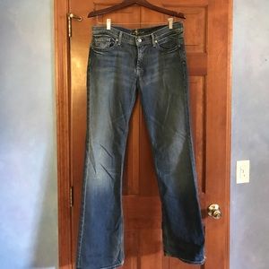 7 for all mankind jeans with bow back pocket sz 32