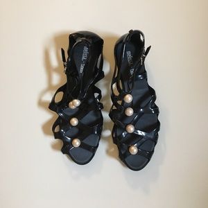 Melissa + Karl Lagerfeld Jelly / Pearl Gladiators