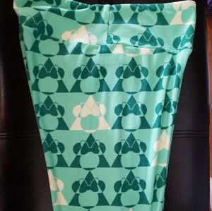 EUC Lularoe OS leggings Disney Minnie Mouse!