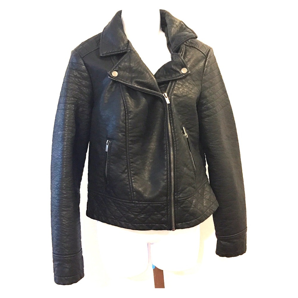 Faux leather jacket