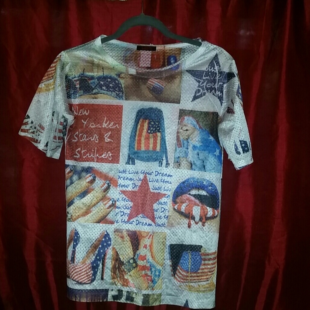 Chic Jersey American Mesh Top