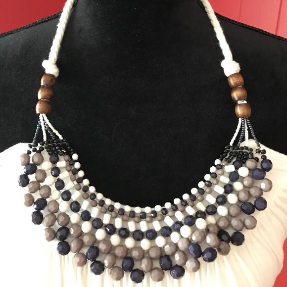 White, Beaded Halter Dress in sz Medium - Picture 4 of 6