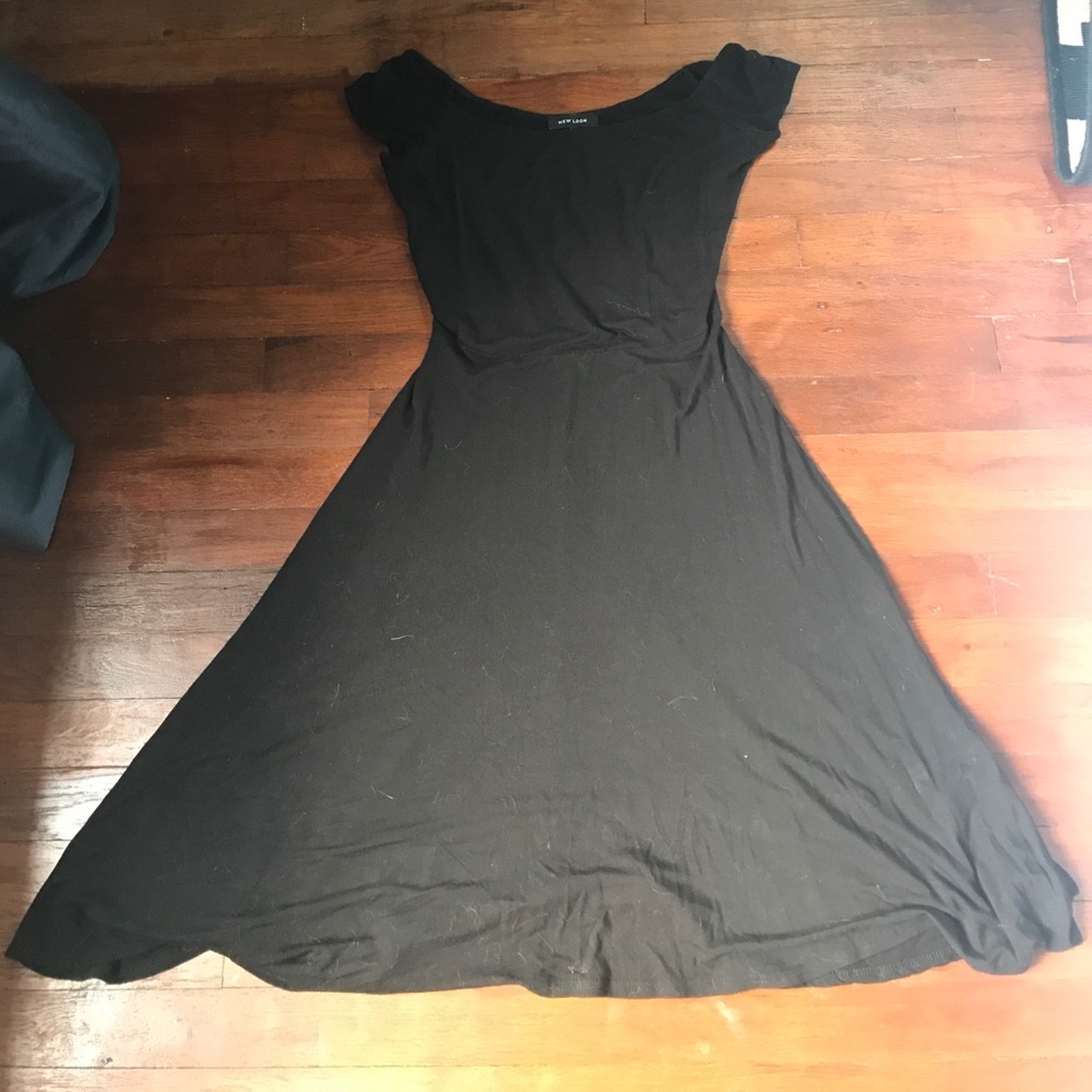 Black ASOS off the shoulder dress