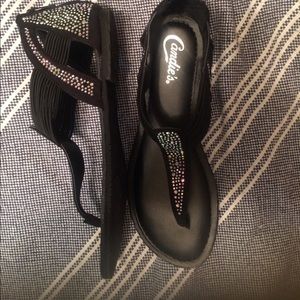 Rhinestone Black sandals