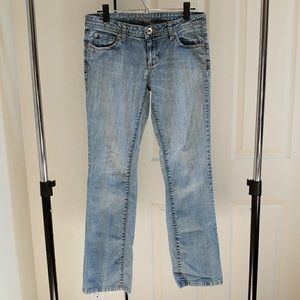 Arizona Jean Co lightly distressed bootcut jeans