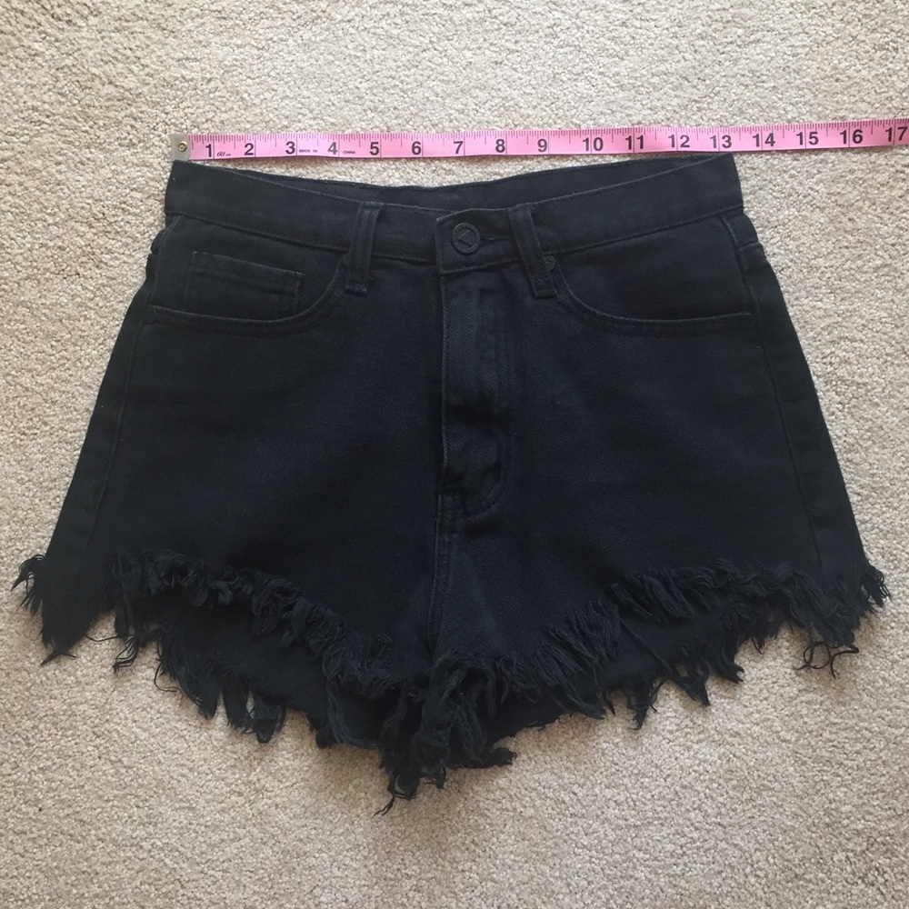 SOLD 🚫 High Waisted Cutoff Denim Shorts by UNIF