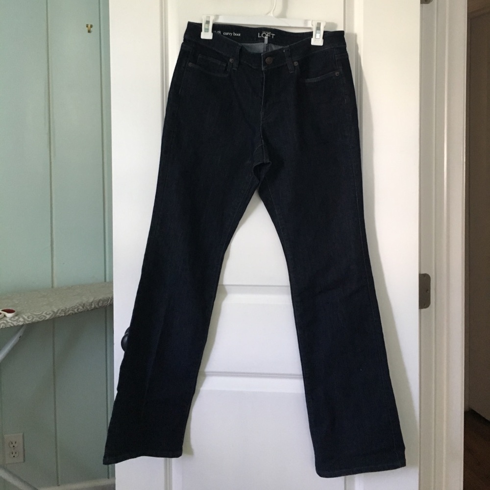 LOFT Dark wash bootcut jeans
