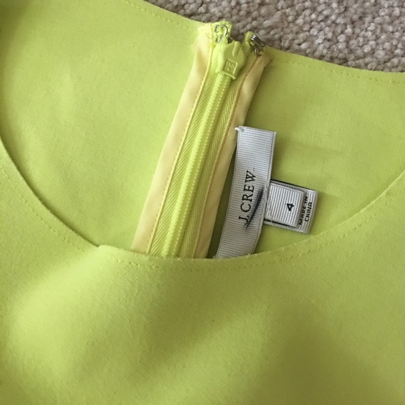 J.Crew Citrus Scalloped Shift Dress Size 4 - Picture 2 of 3