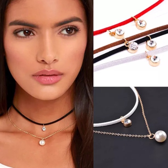 🎉Black Velvet, Chain, and Charm Chokers! - Picture 2 of 5