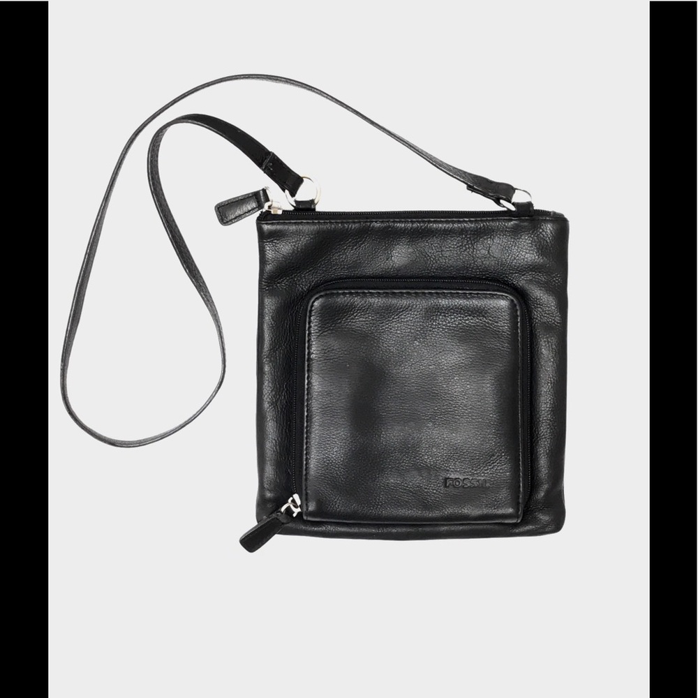 Vintage Black Mini Fossil Shoulder Bag