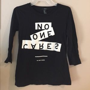 No one cares shirt