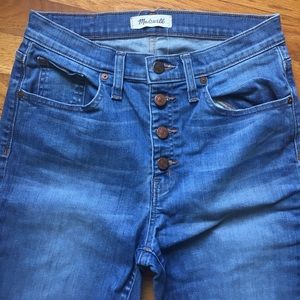 Madewell 9" high-riser button up crop 29
