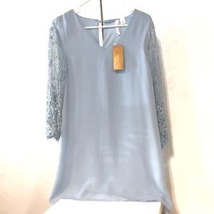 Francesca's Light Blue Babydoll Dress