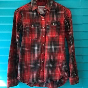 Mossimo Supply Co. red plaid flannel button down