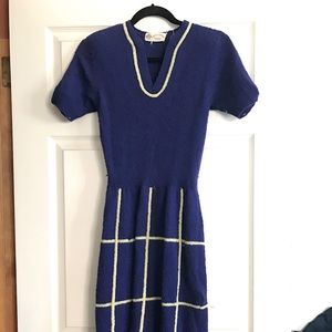 Vintage Peck Peck NY Wool Dress Short Sleeve cute!
