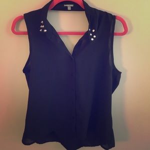 Black Button Up Blouse