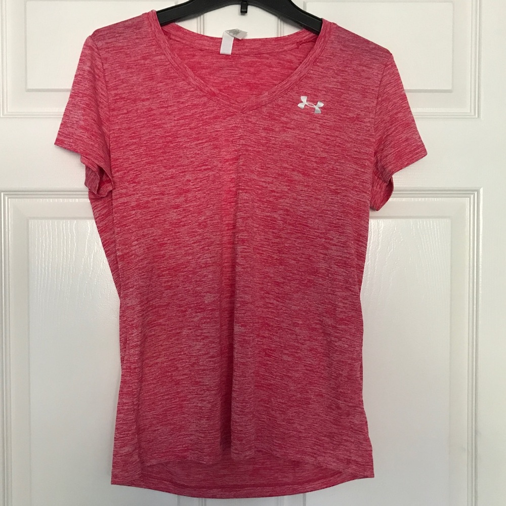 Pink Under Armour work out tshirt