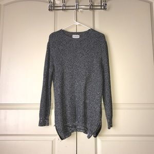 Zippered Grainy Sweater