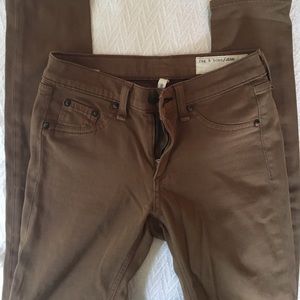 Rag and Bone suede jeggings